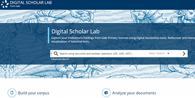 Gale Digital Scholar Lab: Workshop and Lunch