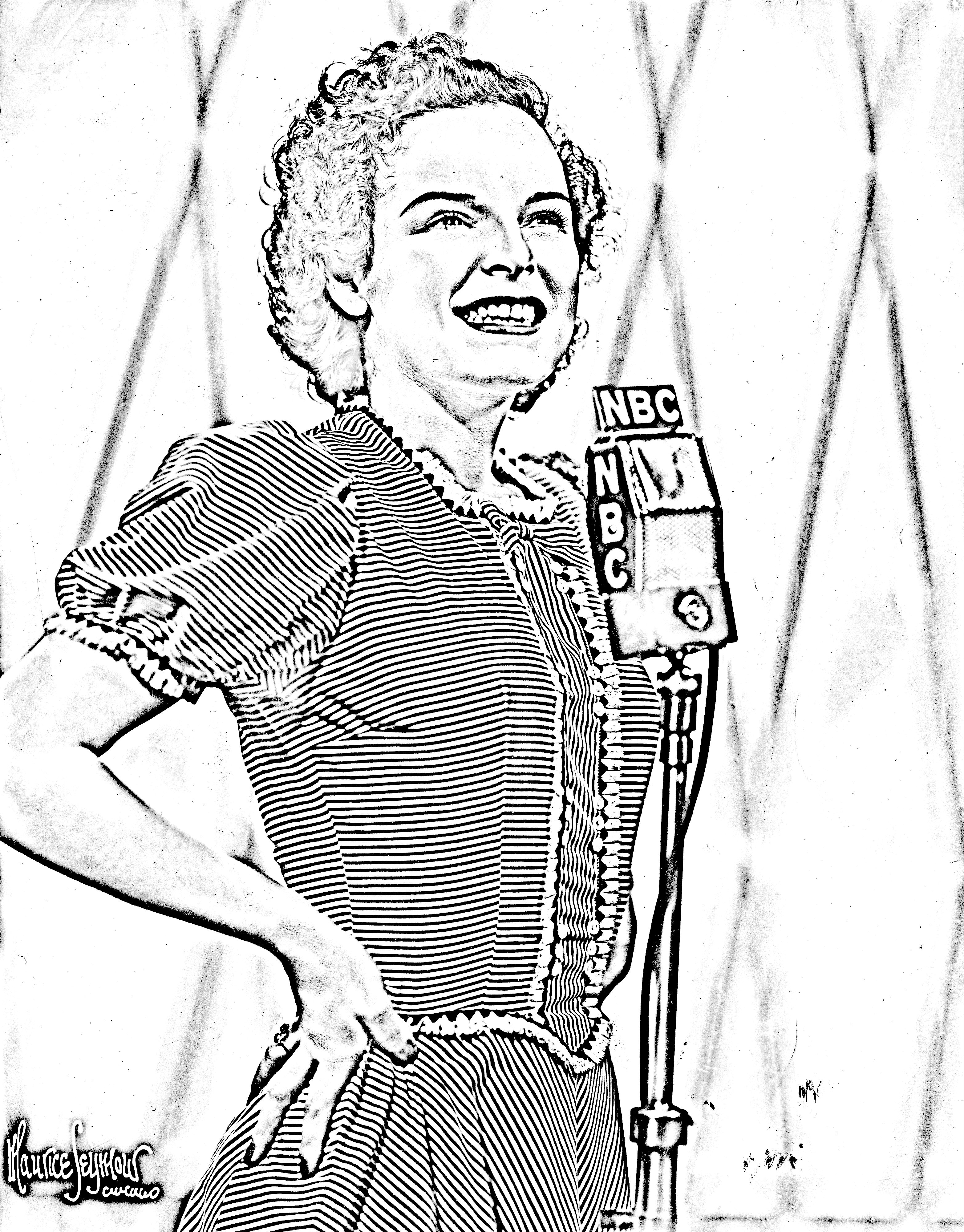 Mercedes McCambridge Coloring page