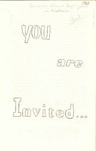 Invitation for the Mundelein Student Mobilization, April 1968
