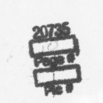 Figure 6. Stamped notes on the back of figure 5, indicating that the picture can be found on page 10 of the yearbook.
