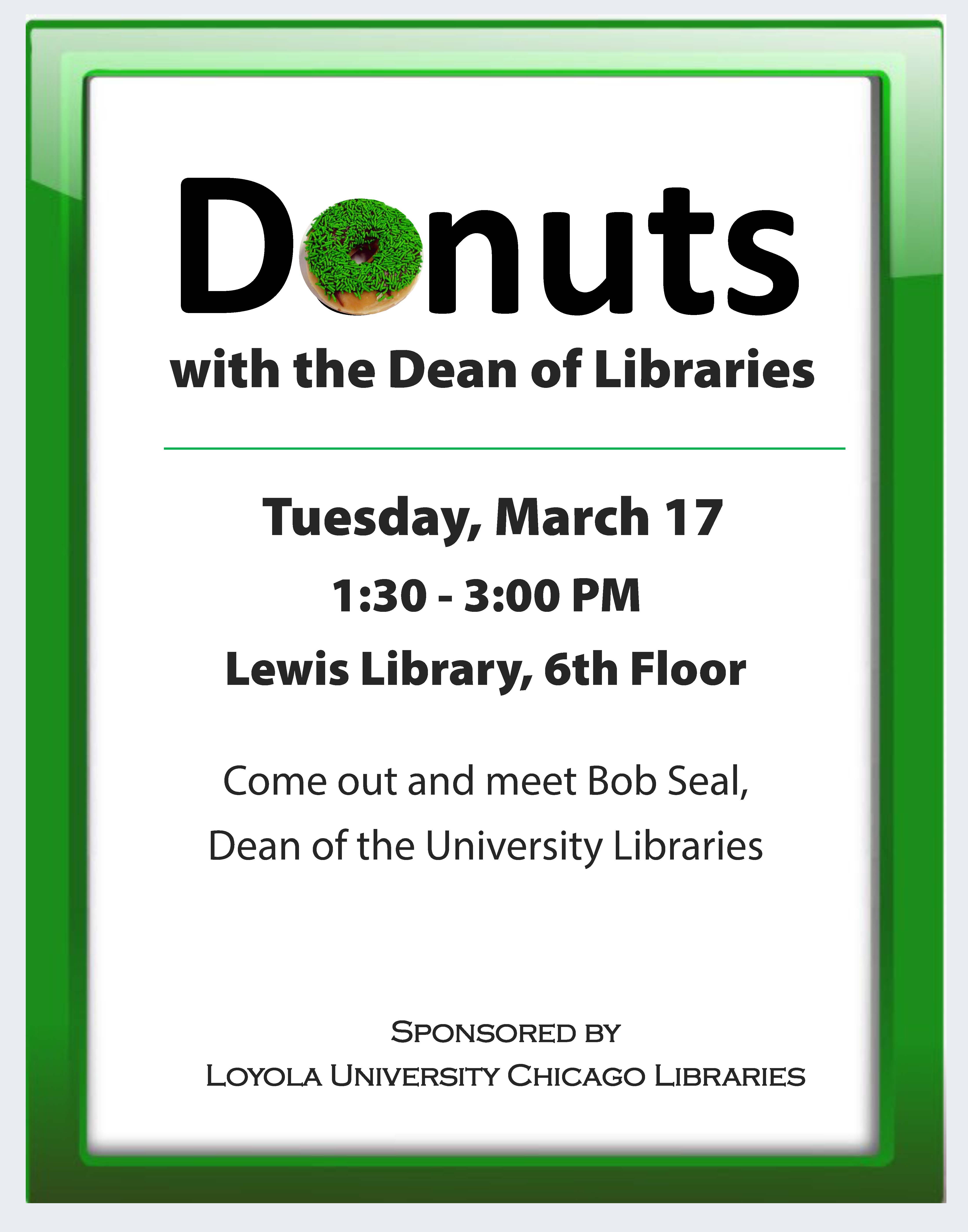 Donuts with the Dean