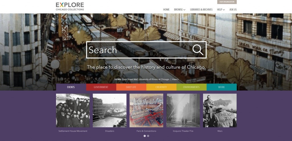 Explore Chicago Collections website