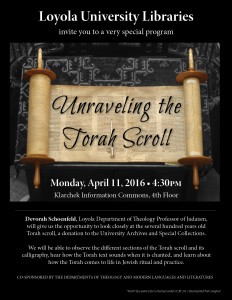Torah unraveling - flyer