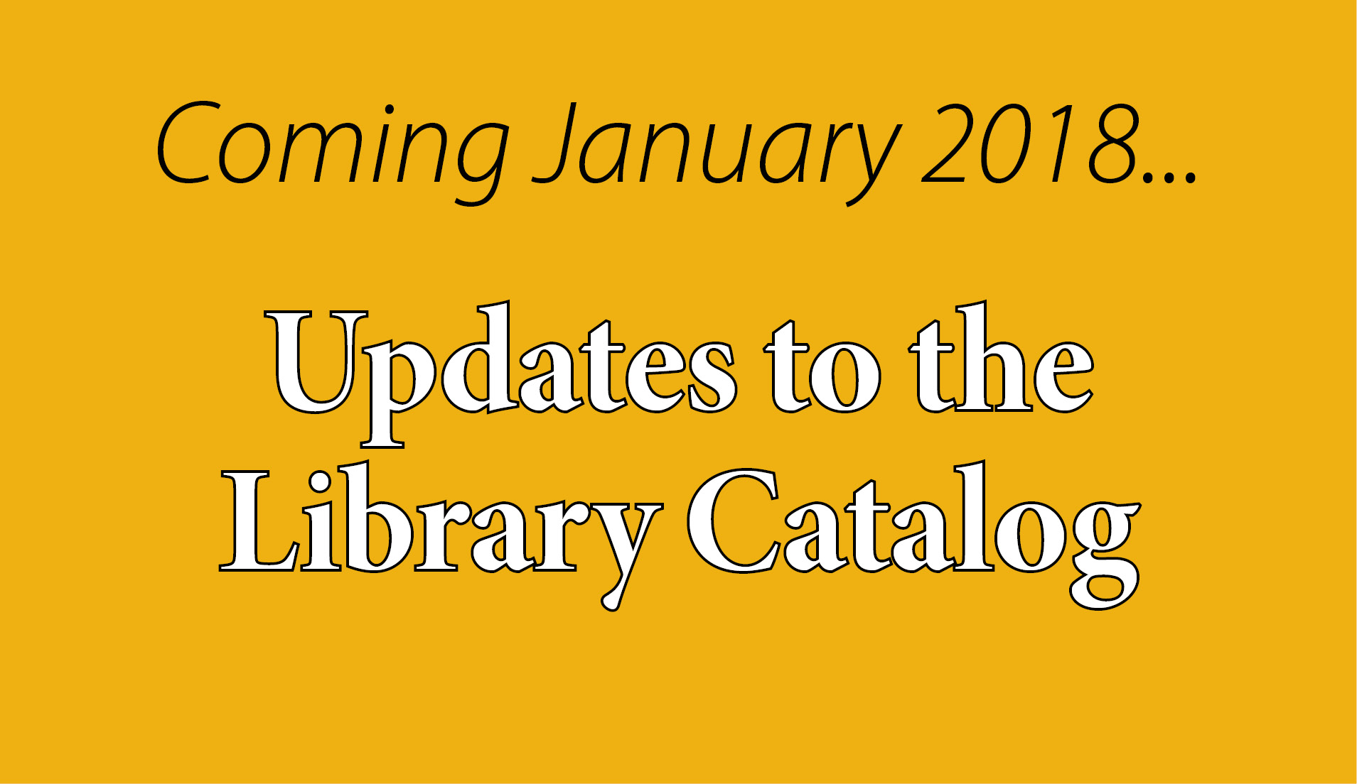 The Library Catalog is Changing