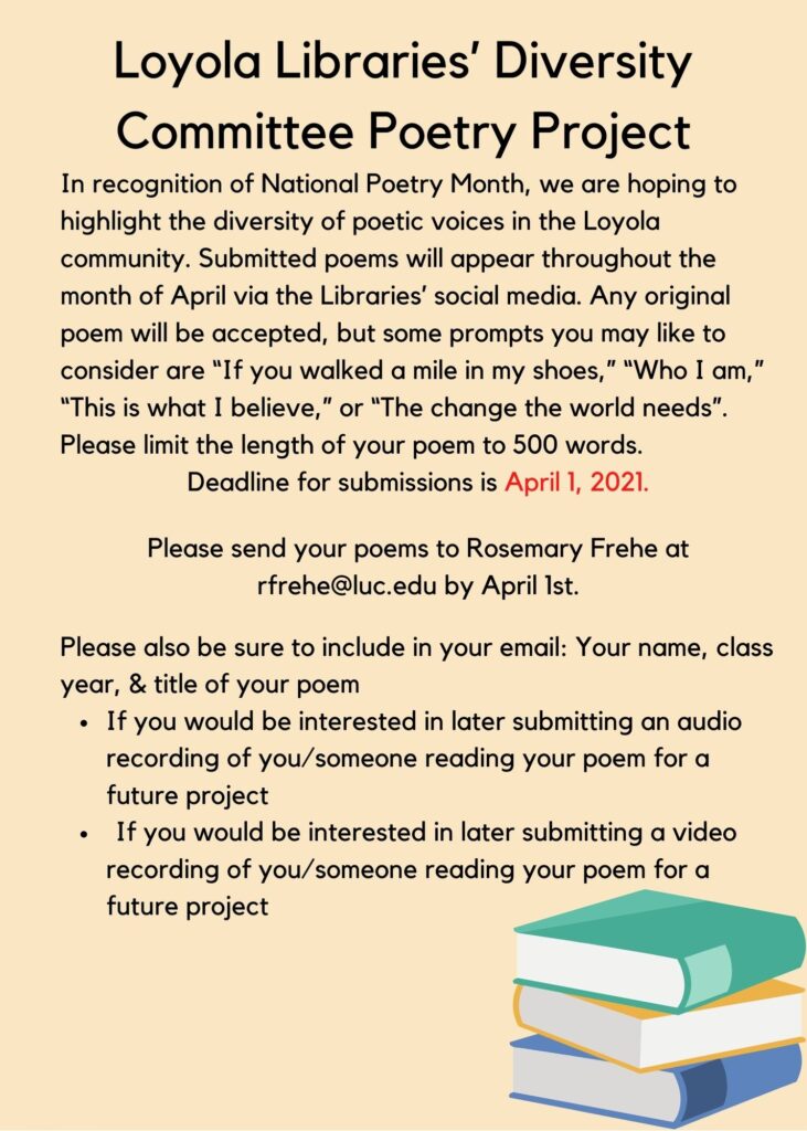 Diversity Poetry Project April 2021