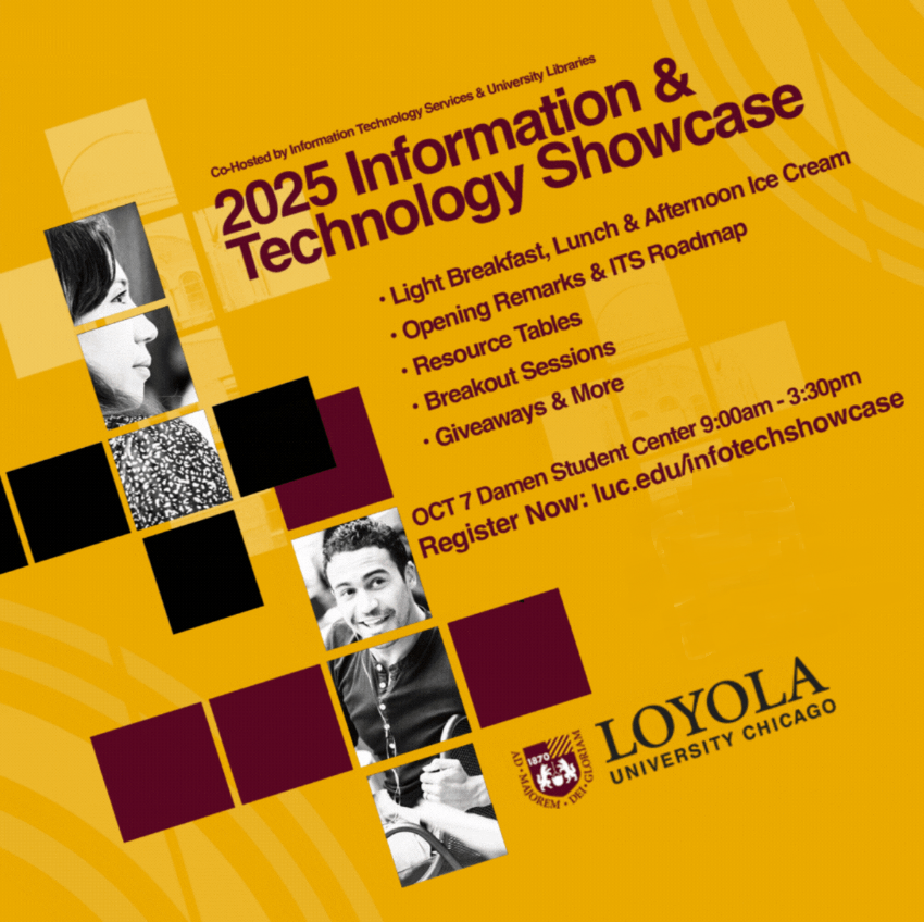 poster to promote the Information and Technology Showcase