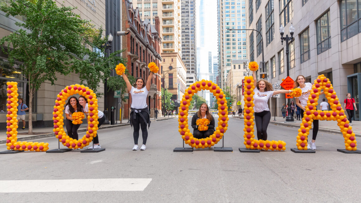 Loyola University Chicago students and community members kick off the academic year with food and games at the Water Tower Campus Block Party August 29, 2019. (Photo: Mary Grace Ritter)