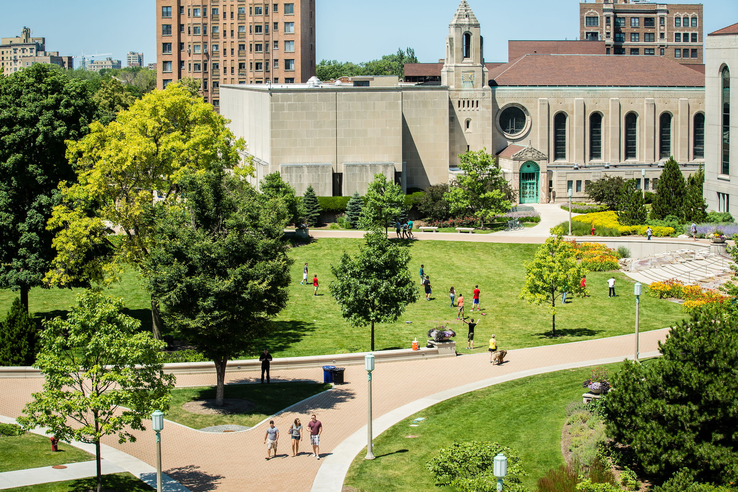 aerial view of Cudahy library and Information Commons